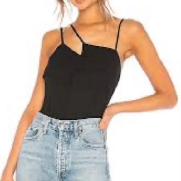 Krisa Tops - NWOT - Asymmetrical Cami krisa Size: XS Color: Black